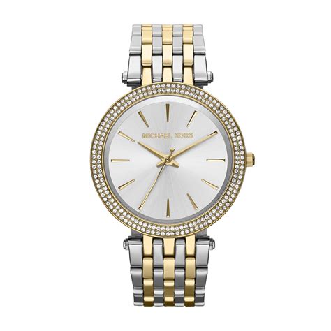 michael kors silver and gold watch